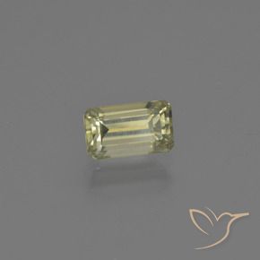 0.76 ct Yellow Color-Change Diaspore Stone, Natural Color-Change Diaspore in Octagon Facet Shape for Sale