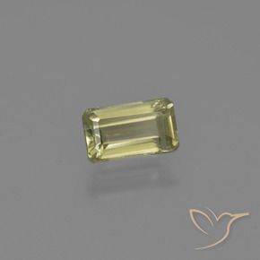 0.70 ct Yellow Color-Change Diaspore Stone, Natural Color-Change Diaspore in Octagon Facet Shape for Sale