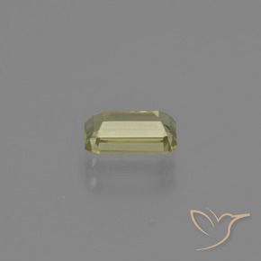 Color-Change Diaspore Gemstone in 6.6 x 3.9 mm Size for Sale, Color-Change Diaspore Stone in Yellow Green Color