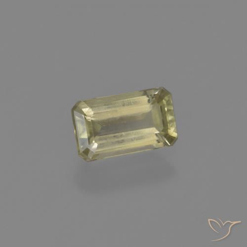 0.80 ct Yellow Color-Change Diaspore Stone, Natural Color-Change Diaspore in Octagon Facet Shape for Sale