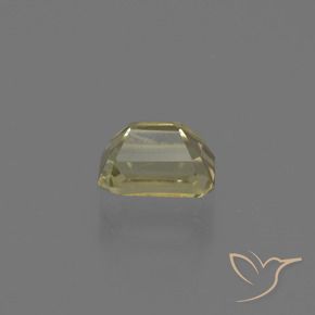 Color-Change Diaspore Gemstone in 6 x 4.2 mm Size for Sale, Color-Change Diaspore Stone in Medium Yellow Color