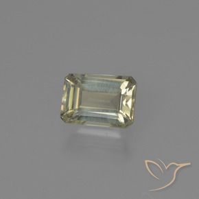0.82 ct Yellow Color-Change Diaspore Stone, Natural Color-Change Diaspore in Octagon Facet Shape for Sale