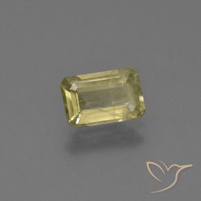 0.97 ct Yellow Color-Change Diaspore Stone, Natural Color-Change Diaspore in Octagon Facet Shape for Sale