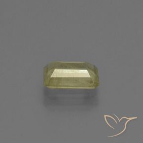 Color-Change Diaspore Gemstone in 7.3 x 4.8 mm Size for Sale, Color-Change Diaspore Stone in Pale Yellow Color