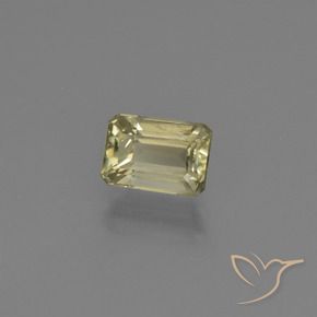 0.91 ct Yellow Color-Change Diaspore Stone, Natural Color-Change Diaspore in Octagon Facet Shape for Sale