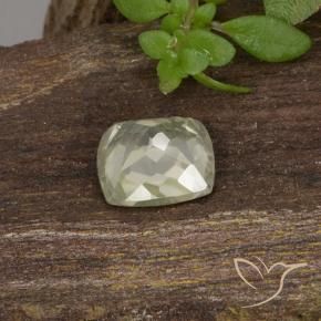Color-Change Diaspore Gemstone in 5.4 x 5.2 mm Size for Sale, Color-Change Diaspore Stone in Very Light Yellow Color