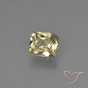 0.88 ct Yellow Color-Change Diaspore Stone, Natural Color-Change Diaspore in Cushion-Cut Shape for Sale
