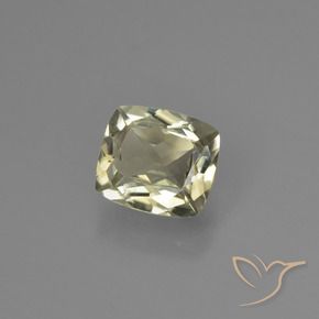 0.91 ct Yellow Color-Change Diaspore Stone, Natural Color-Change Diaspore in Cushion-Cut Shape for Sale