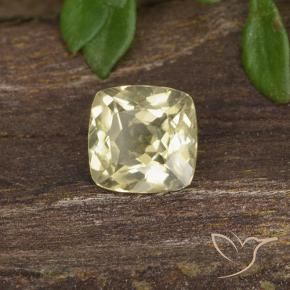 0.70 ct Yellow Color-Change Diaspore Stone, Natural Color-Change Diaspore in Cushion-Cut Shape for Sale