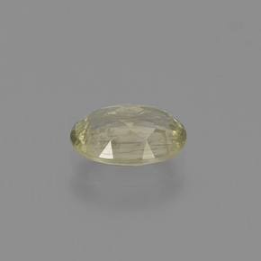 Color-Change Diaspore Gemstone in 7.3 x 5.3 mm Size for Sale, Color-Change Diaspore Stone in Light Yellow Color