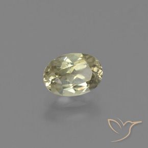 0.73 ct Yellow Color-Change Diaspore Stone, Natural Color-Change Diaspore in Oval Facet Shape for Sale