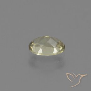 Color-Change Diaspore Gemstone in 6.5 x 4.7 mm Size for Sale, Color-Change Diaspore Stone in Light Yellow Color