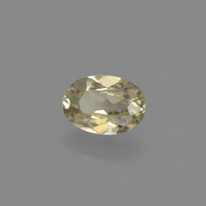 0.73 ct Yellow Color-Change Diaspore Stone, Natural Color-Change Diaspore in Oval Facet Shape for Sale