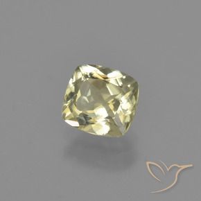 0.89 ct Yellow Color-Change Diaspore Stone, Natural Color-Change Diaspore in Cushion-Cut Shape for Sale