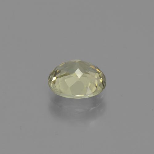 Color-Change Diaspore Gemstone in 6.1 x 5.4 mm Size for Sale, Color-Change Diaspore Stone in Very Light Yellow Color