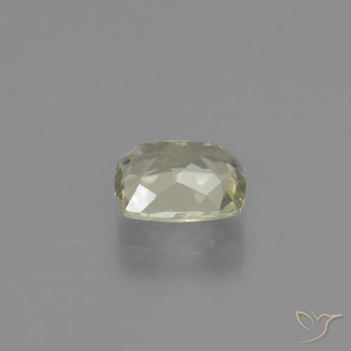 Color-Change Diaspore Gemstone in 6.1 x 5.3 mm Size for Sale, Color-Change Diaspore Stone in Light Yellow Color