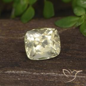 0.66 ct Yellow Color-Change Diaspore Stone, Natural Color-Change Diaspore in Cushion-Cut Shape for Sale
