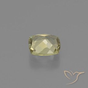 Color-Change Diaspore Gemstone in 5.8 x 5.6 mm Size for Sale, Color-Change Diaspore Stone in Light Yellow Color