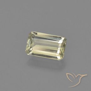 0.76 ct Yellow Color-Change Diaspore Stone, Natural Color-Change Diaspore in Octagon Facet Shape for Sale