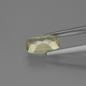 Color-Change Diaspore Gemstone in 7.9 x 5.3 mm Size for Sale, Color-Change Diaspore Stone in Very Light Yellow Color
