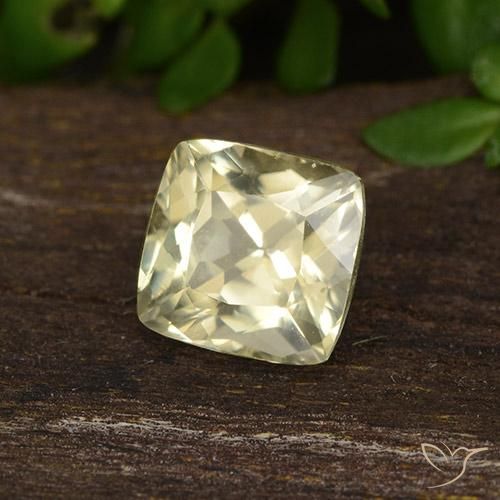 0.87 ct Yellow Color-Change Diaspore Stone, Natural Color-Change Diaspore in Cushion-Cut Shape for Sale