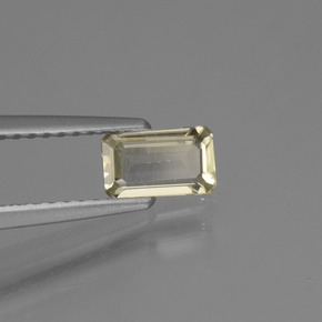 0.46 ct Yellow Color-Change Diaspore Stone, Natural Color-Change Diaspore in Octagon Facet Shape for Sale