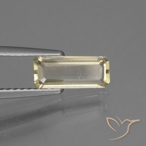0.84 ct Yellow Color-Change Diaspore Stone, Natural Color-Change Diaspore in Octagon Facet Shape for Sale