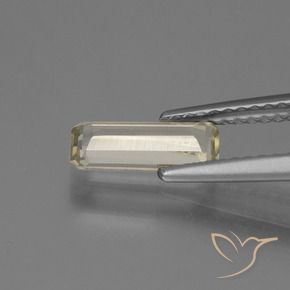 Color-Change Diaspore Gemstone in 9.3 x 4 mm Size for Sale, Color-Change Diaspore Stone in Pale Yellow Color