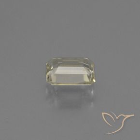 Color-Change Diaspore Gemstone in 6.3 x 4.7 mm Size for Sale, Color-Change Diaspore Stone in Light Yellow Color