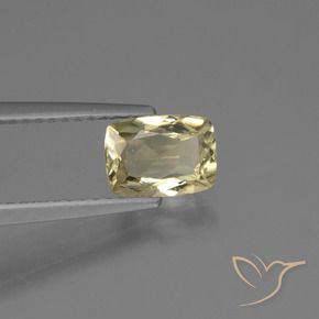 1.09 ct Yellow Color-Change Diaspore Stone, Natural Color-Change Diaspore in Cushion-Cut Shape for Sale