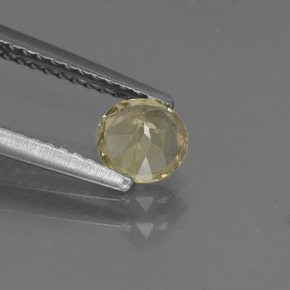 Color-Change Diaspore Gemstone in 5.2 mm Size for Sale, Color-Change Diaspore Stone in Green/Pink Color