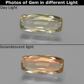 0.9ct Cushion-Cut Green to Pink Color-Change Diaspore Gem for sale 0.9ct Cushion-Cut Green to Pink Color-Change Diaspore Gem (ID: 437170)