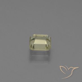 Color-Change Diaspore Gemstone in 5.3 x 5.1 mm Size for Sale, Color-Change Diaspore Stone in Light Yellow Color