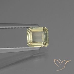 0.92 ct Yellow Color-Change Diaspore Stone, Natural Color-Change Diaspore in Octagon Facet Shape for Sale