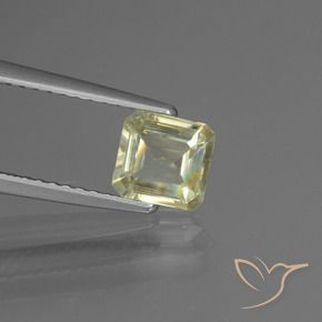 0.87 ct Yellow Color-Change Diaspore Stone, Natural Color-Change Diaspore in Octagon Facet Shape for Sale
