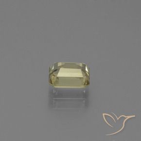 Color-Change Diaspore Gemstone in 5.8 x 4.8 mm Size for Sale, Color-Change Diaspore Stone in Pale Yellow Color