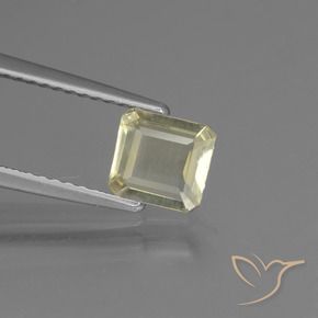 0.73 ct Yellow Color-Change Diaspore Stone, Natural Color-Change Diaspore in Octagon Facet Shape for Sale