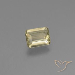 0.88 ct Yellow Color-Change Diaspore Stone, Natural Color-Change Diaspore in Octagon Facet Shape for Sale