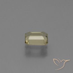 Color-Change Diaspore Gemstone in 6.6 x 5.2 mm Size for Sale, Color-Change Diaspore Stone in Very Light Golden-Yellow Color