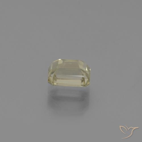 Color-Change Diaspore Gemstone in 6.2 x 4.4 mm Size for Sale, Color-Change Diaspore Stone in Pale Yellow Color