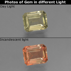 1.17 ct Color-Change Color-Change Diaspore Gemstone, Color-Change Diaspore Gem in Octagon Facet Shape for Sale.