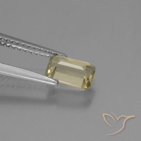 Color-Change Diaspore Gemstone in 7 x 4.5 mm Size for Sale, Color-Change Diaspore Stone in Light Yellow Color
