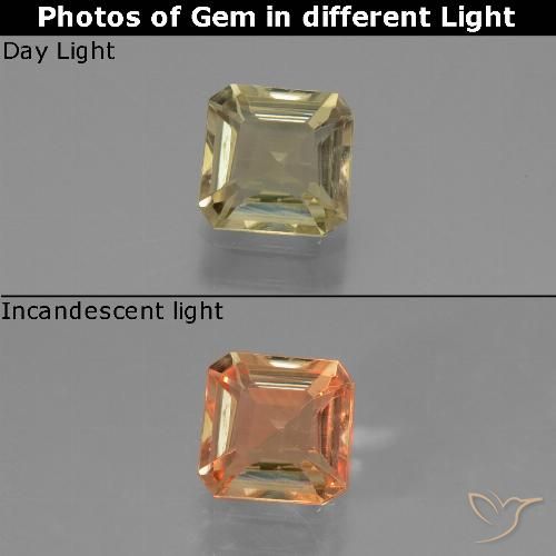 Diaspro cangiante giallo taglio ottagonale da 0,84 ct dalla Turchia, dimensione 5,5 x 5,5mm, pietra preziosa naturale non trattati , purezza VS, Diaspro cangiante Sfaccettatura ottagonale da 1 pz, durezza Mohs di 6,5 - 7 adatto per gioielli da indossare ogni giorno, Photo A