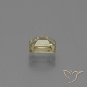 Color-Change Diaspore Gemstone in 6.4 x 5.3 mm Size for Sale, Color-Change Diaspore Stone in Light Yellow Color