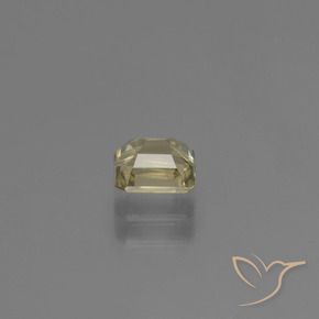 Color-Change Diaspore Gemstone in 5.4 x 4.8 mm Size for Sale, Color-Change Diaspore Stone in Very Light Golden-Yellow Color