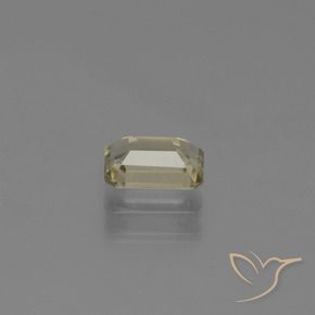 Color-Change Diaspore Gemstone in 6.7 x 4.6 mm Size for Sale, Color-Change Diaspore Stone in Earthy Yellow Color