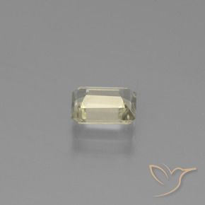 Color-Change Diaspore Gemstone in 6.4 x 5.1 mm Size for Sale, Color-Change Diaspore Stone in Very Light Yellow Color