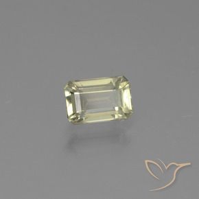 0.98 ct Yellow Color-Change Diaspore Stone, Natural Color-Change Diaspore in Octagon Facet Shape for Sale