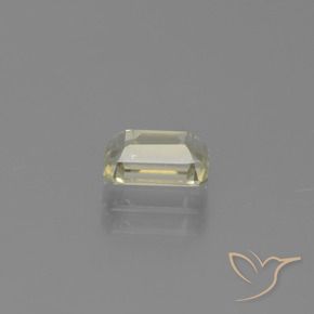 Color-Change Diaspore Gemstone in 6.7 x 4.4 mm Size for Sale, Color-Change Diaspore Stone in Very Pale Yellow Color