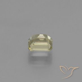 Color-Change Diaspore Gemstone in 5.5 x 4.5 mm Size for Sale, Color-Change Diaspore Stone in Very Light Yellow Color